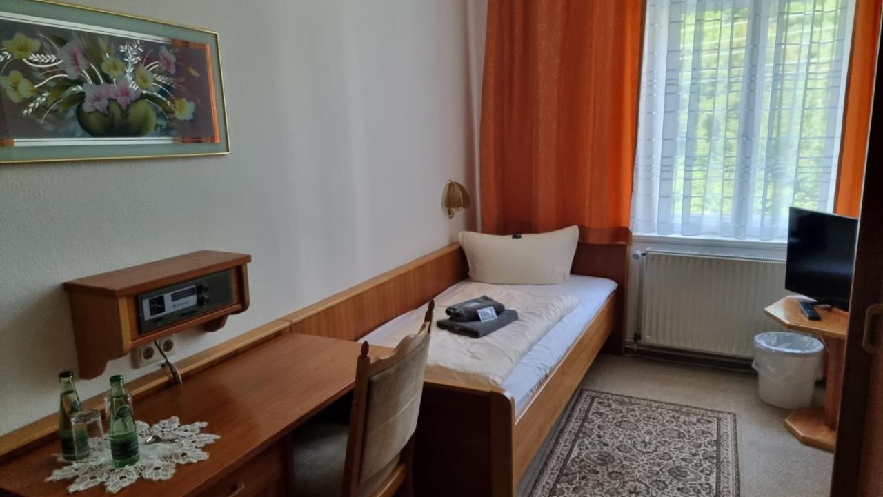 Hotel Cafe Zur Talsperre Chemnitz Esterno foto